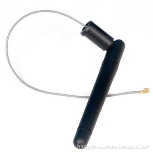 2.4G Rubber Duck Wireless Antenna with 3dBi Gain, 1.13 Cable and UFL Connector Mounting to PCB